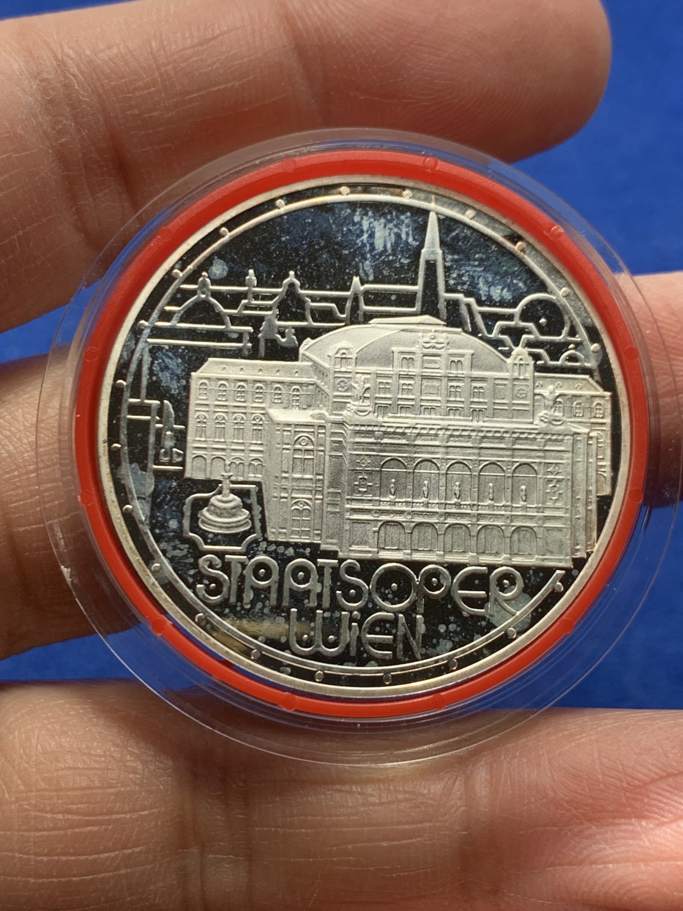 《竞宝斋》第247场-周日，周一 ，周二3场连拍 (全场包邮) 奥地利 1991年 卡尔·伯姆 500先令纪念银币 925银 24克