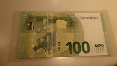 【世界钱币】精选微拍第97期暨2024年第八期  - 【一口价售出】2019年100欧元 四签 全新绝品无47尾号3028