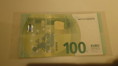 【世界钱币】精选微拍第97期暨2024年第八期  - 【一口价售出】2019年100欧元 四签 全新绝品无47尾号3858