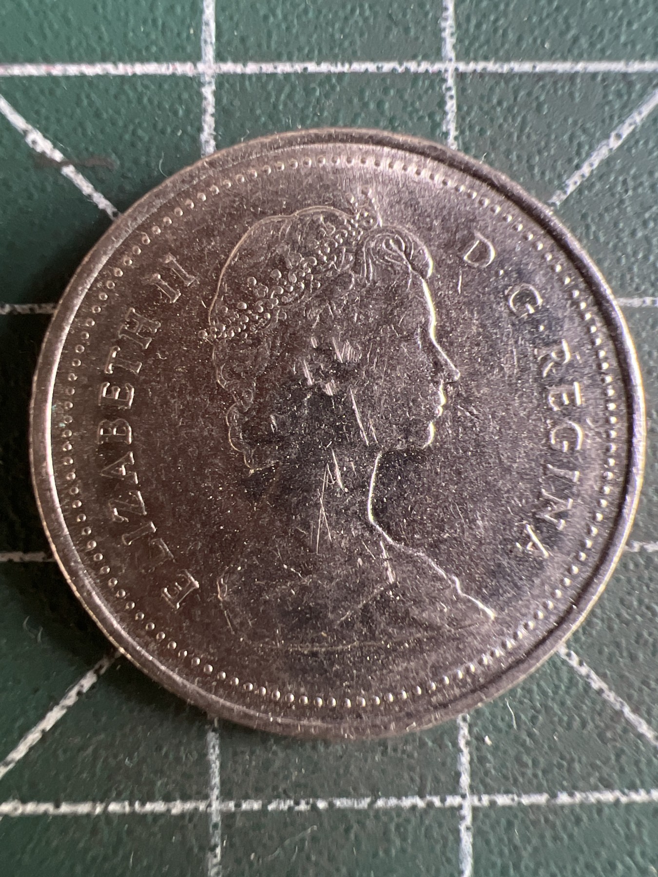 第550期 硬币专场 （无押金，捡漏，全场50包邮，偏远地区除外，接收代拍业务） 加拿大25分 青年 1987年