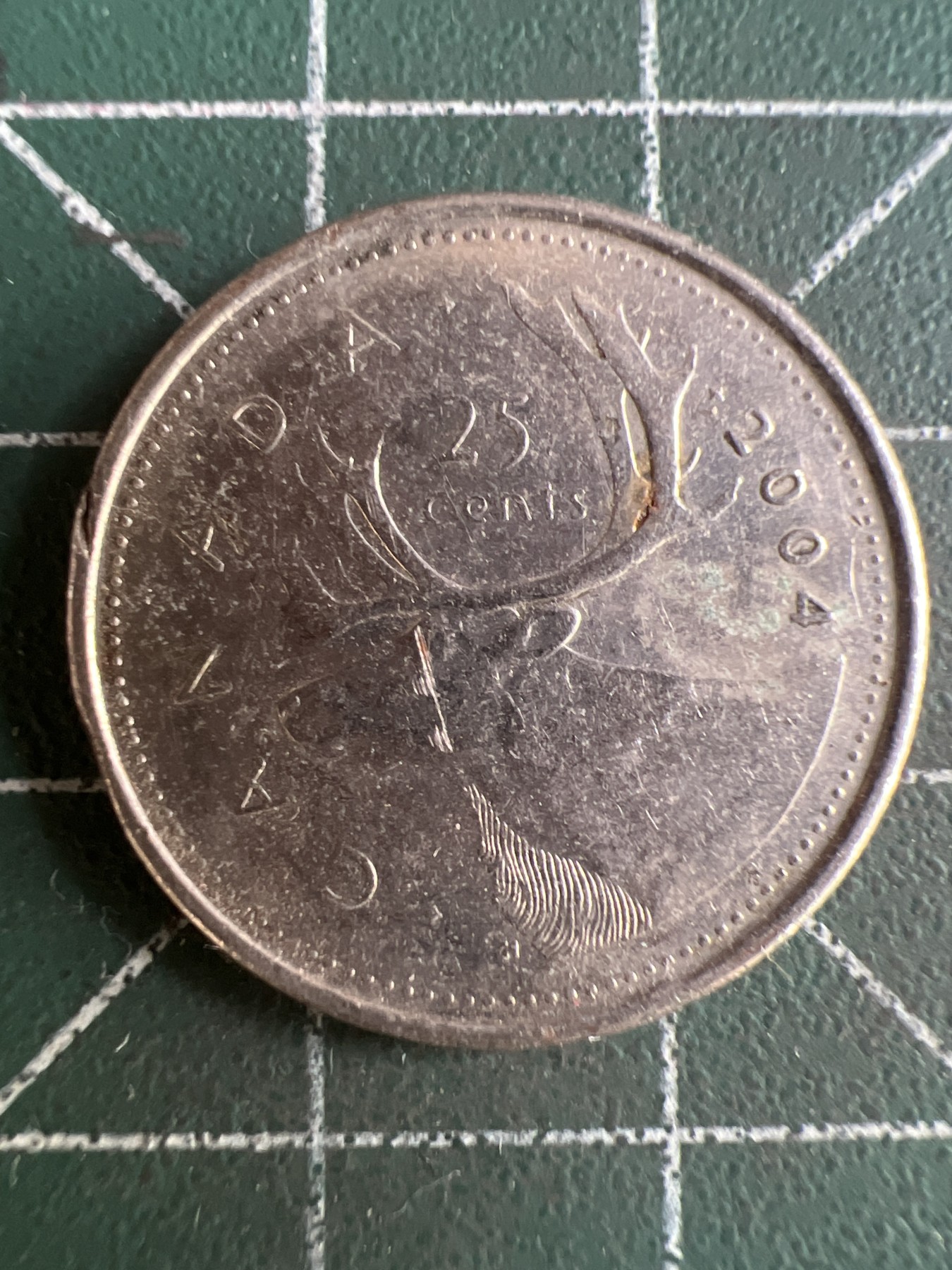 第550期 硬币专场 （无押金，捡漏，全场50包邮，偏远地区除外，接收代拍业务） 加拿大25分 老年 2004年