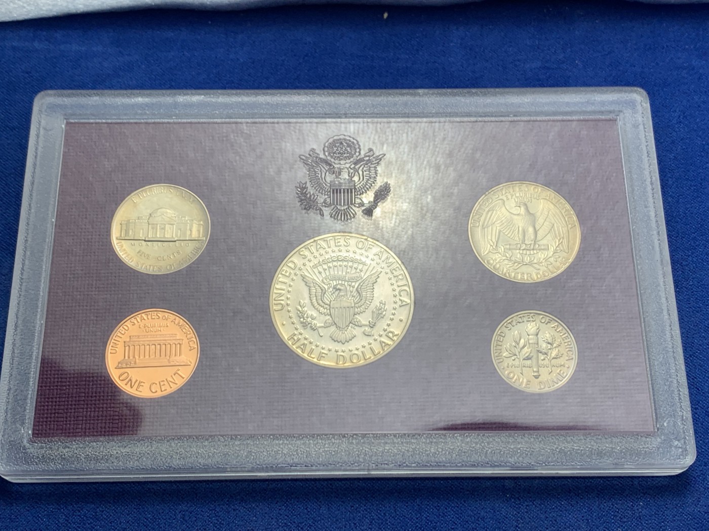 《竞宝斋》第247场-周日，周一 ，周二3场连拍 (全场包邮) PROOF封装 美国1989年5枚装精制套币