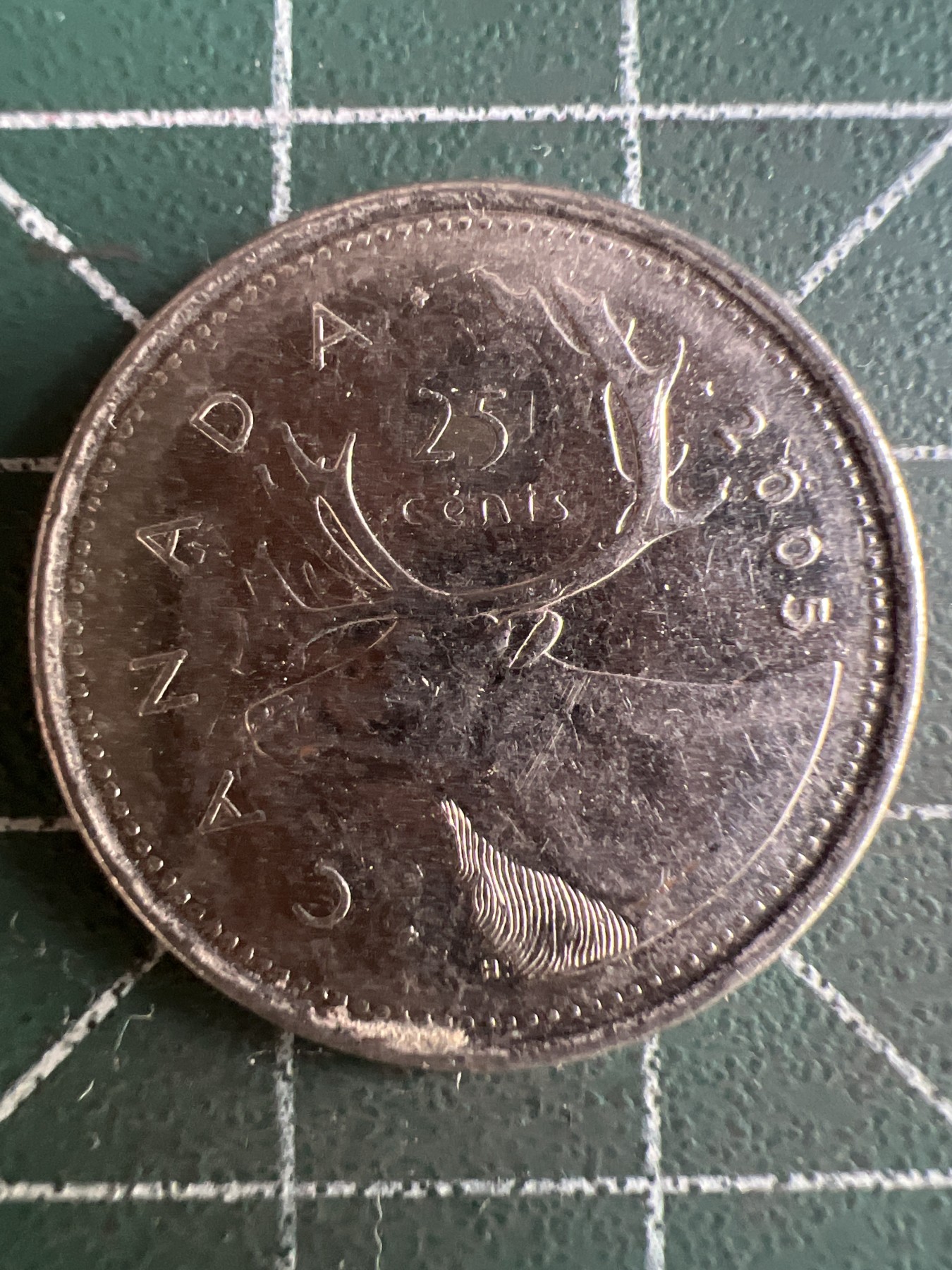 第550期 硬币专场 （无押金，捡漏，全场50包邮，偏远地区除外，接收代拍业务） 加拿大25分 老年 2005年