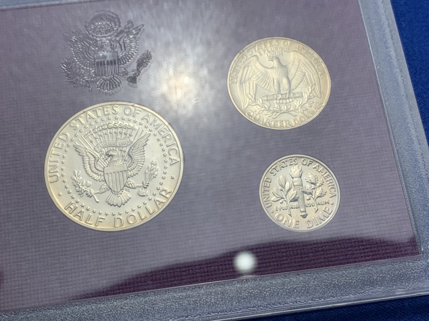 《竞宝斋》第247场-周日，周一 ，周二3场连拍 (全场包邮) PROOF封装 美国1989年5枚装精制套币