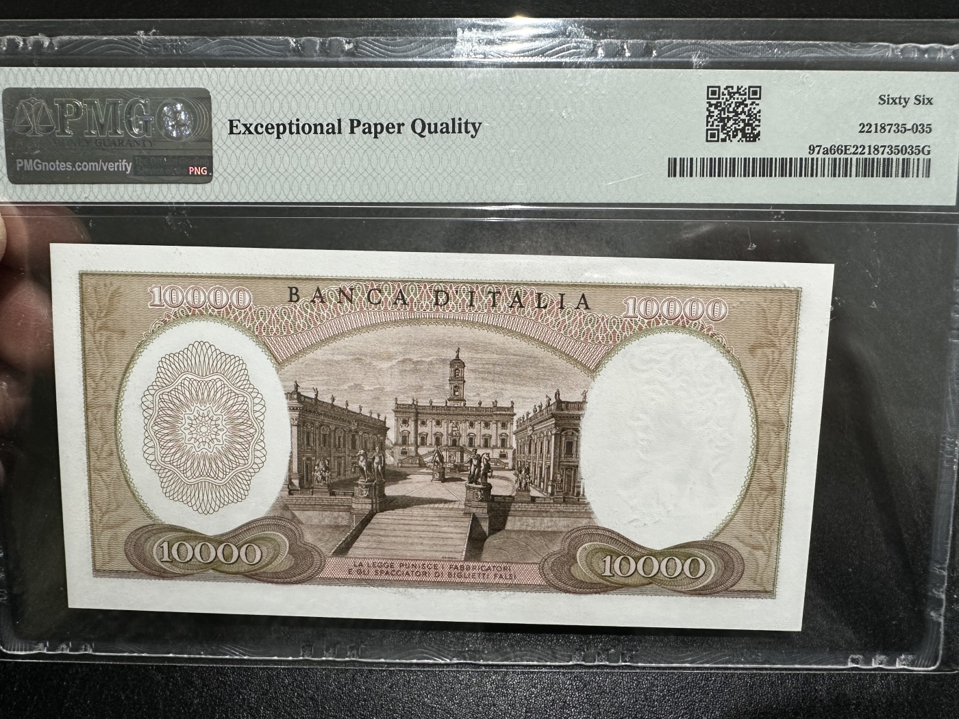 《外钞收藏家》第三百五十一期 1962年意大利1万里拉 PMG66 米开朗基罗
