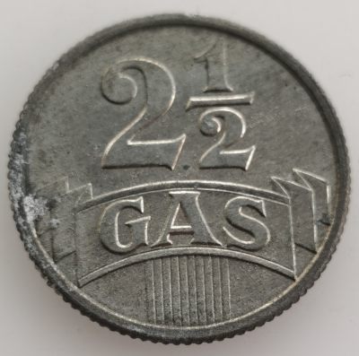  外国钱币收藏20240313场次（中拍皆有赠品），建议埋价，每周三六两拍，可累积 - 荷兰二战时期（1940年-1945年）2.5 GAS代用币