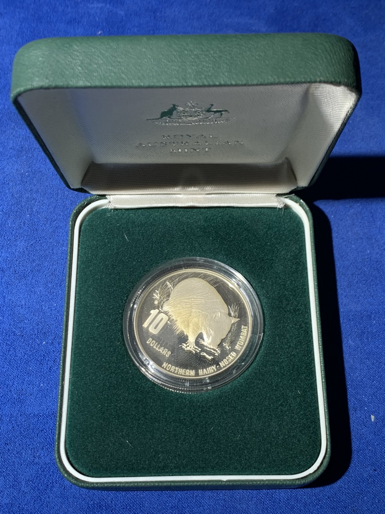 《竞宝斋》第247场-周日，周一 ，周二3场连拍 (全场包邮) 澳大利亚 1998 北方毛鼻袋熊 10元 银币 925银 20克