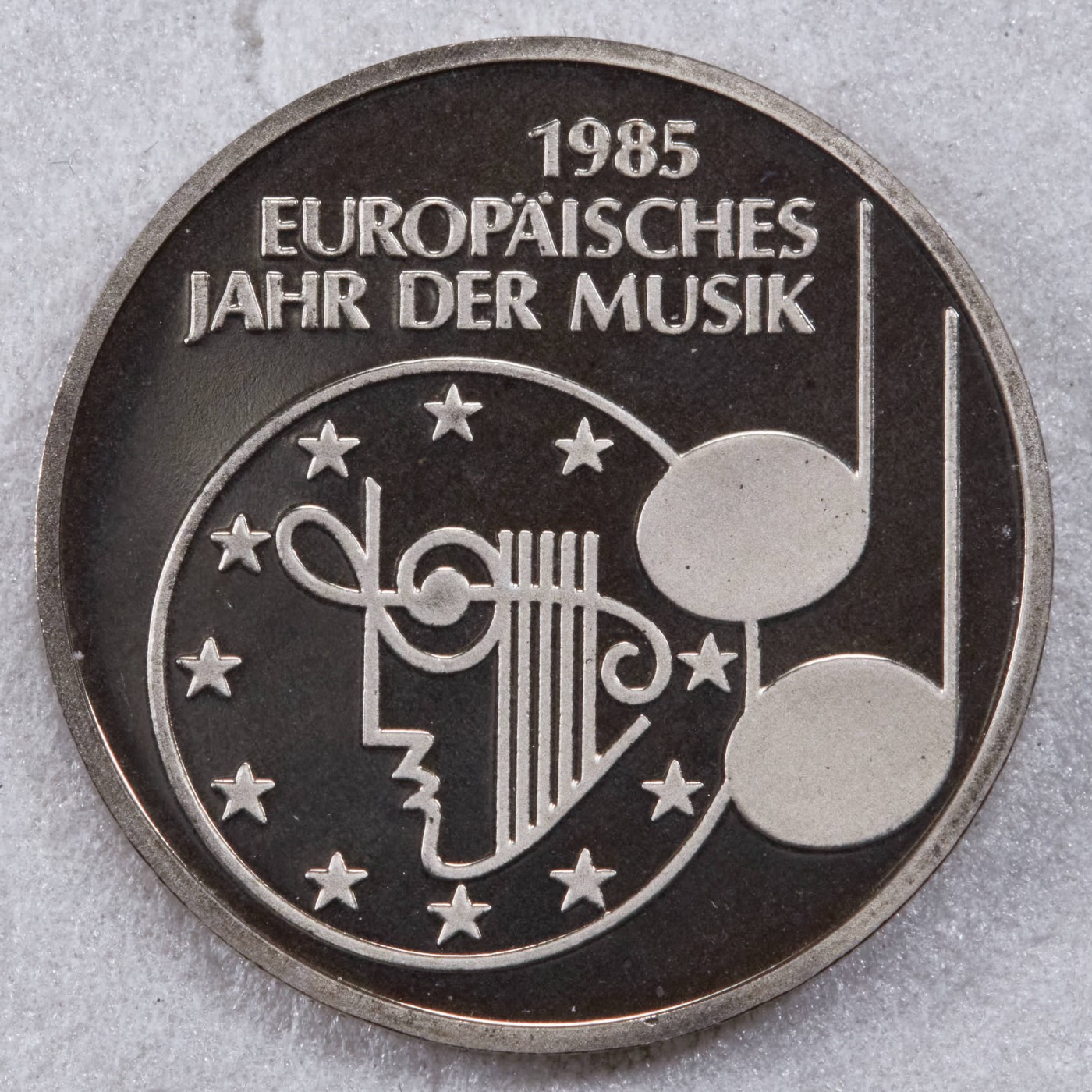 S&S Numismatic世界钱币-拍卖 第124期  德国1985年 欧洲音乐节 5马克精制纪念币