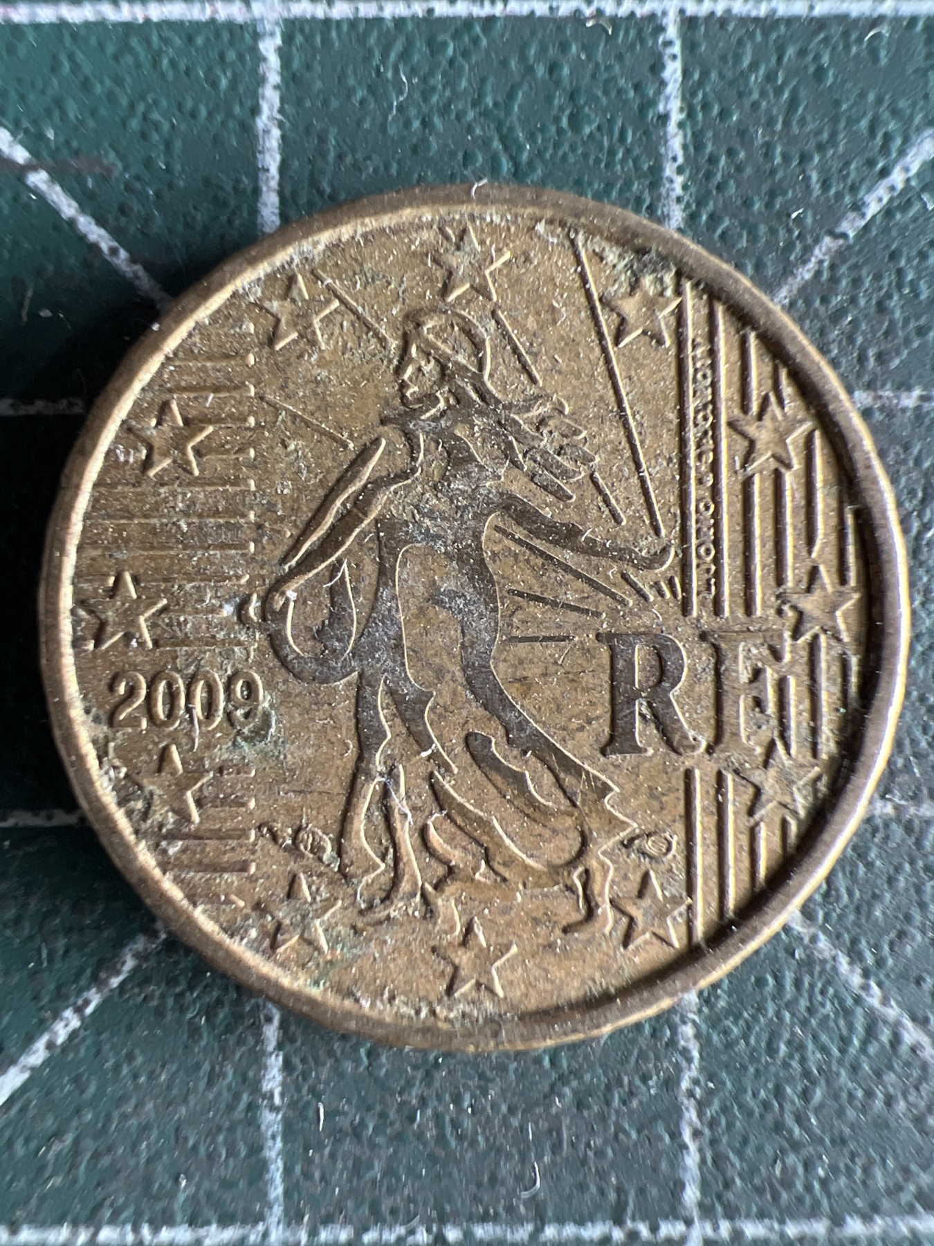 第658期 硬币场 （无押金，捡漏，全场50包邮，偏远地区除外，接收代拍业务，本店十天发一次货） 法国10欧分 2009年