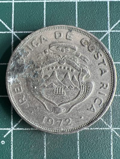 第549期 硬币专场 （无押金，捡漏，全场50包邮，偏远地区除外，接收代拍业务） - 哥斯达黎加2克朗 1972年