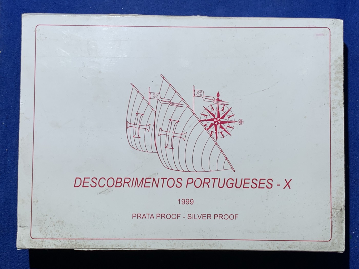 《竞宝斋》第247场-周日，周一 ，周二3场连拍 (全场包邮) 葡萄牙1999年 大航海 200埃斯库多 四枚套精制币 单枚24.5克 925银 原盒证书非常漂亮