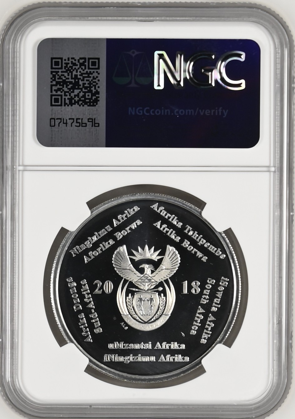 长老汇龙年精选第三场 2018 南非2018俄罗斯世界杯2朗德精制银币，NGC PF69UC，更高分仅有10枚