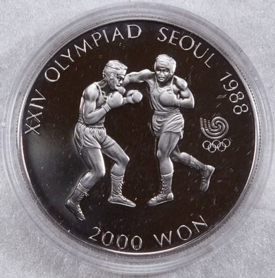 S&S Numismatic世界钱币-拍卖 第117期  - 韩国1986年 汉城奥运会-拳击 2000韩元精制纪念币