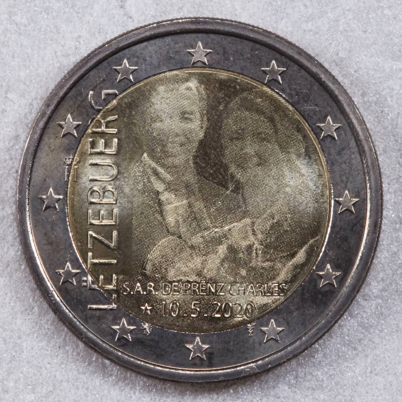 S&S Numismatic世界钱币-拍卖 第124期  卢森堡2020年 纪尧姆王子出生 2欧元纪念币 照片版