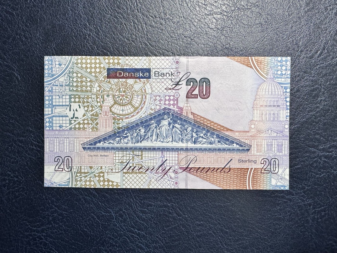 收藏联盟Quantum Auction 第330期拍卖  北爱尔兰2016年20镑 品相UNC  边缘轻微瑕疵 发明家 弗格森