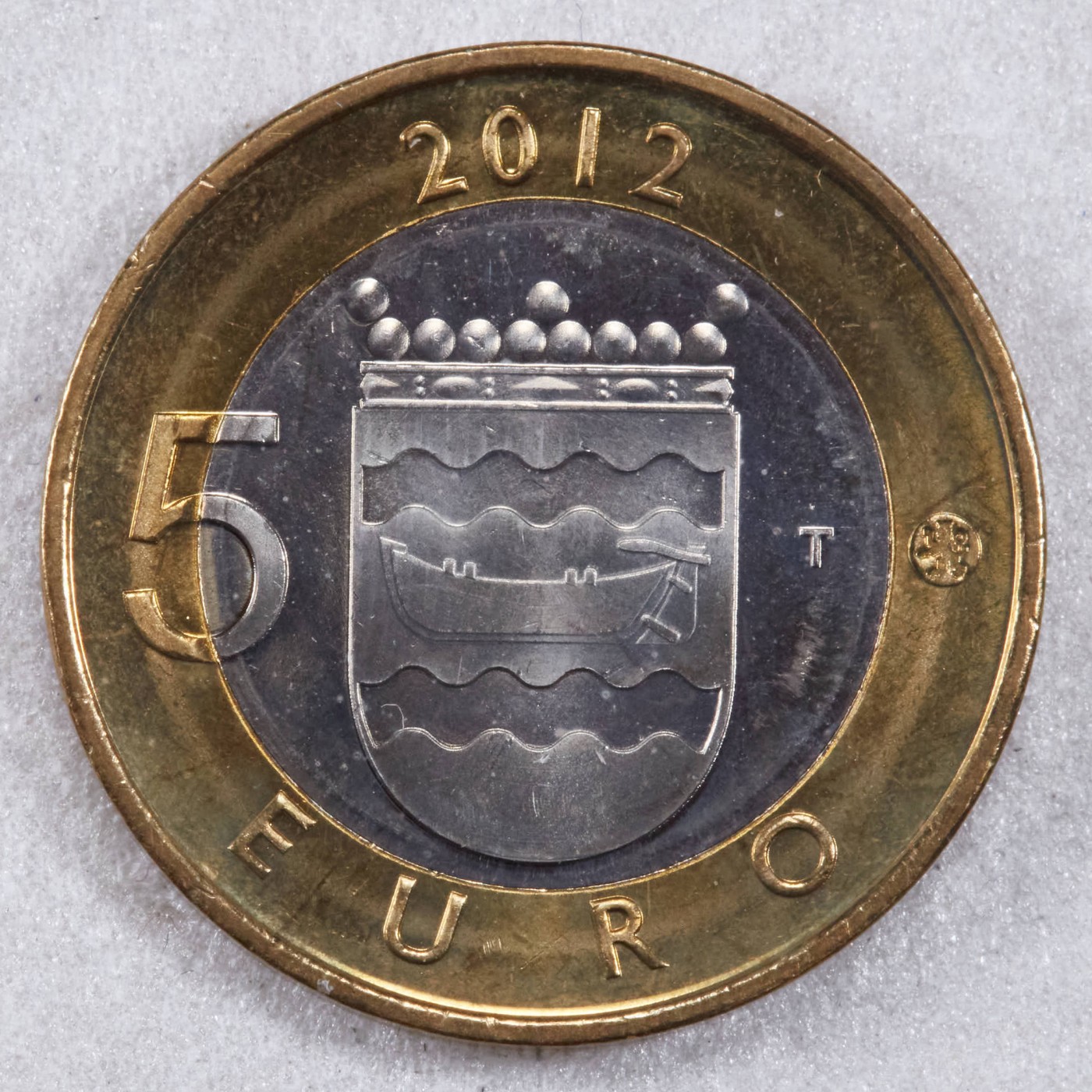 S&S Numismatic世界钱币-拍卖 第124期  芬兰2012年 乌西玛、赫尔辛基和乌斯彭斯基大教堂 5欧元双色纪念币