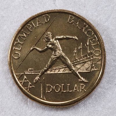 S&S Numismatic世界钱币-拍卖 第124期  - 澳大利亚1992年 巴塞罗那奥运会 1澳元纪念币