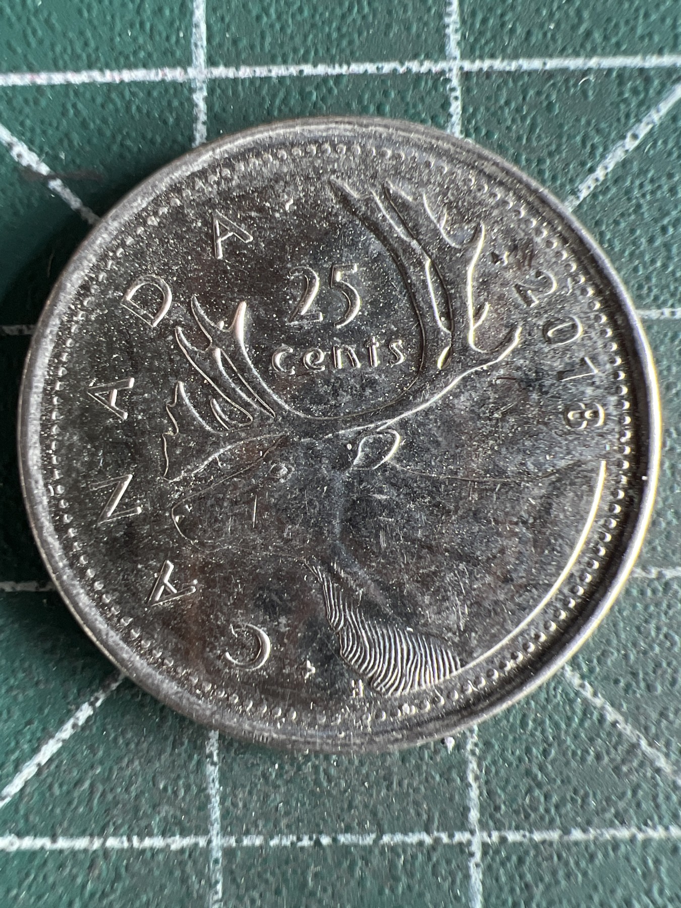 第549期 硬币专场 （无押金，捡漏，全场50包邮，偏远地区除外，接收代拍业务） 加拿大25分 老年 2018年