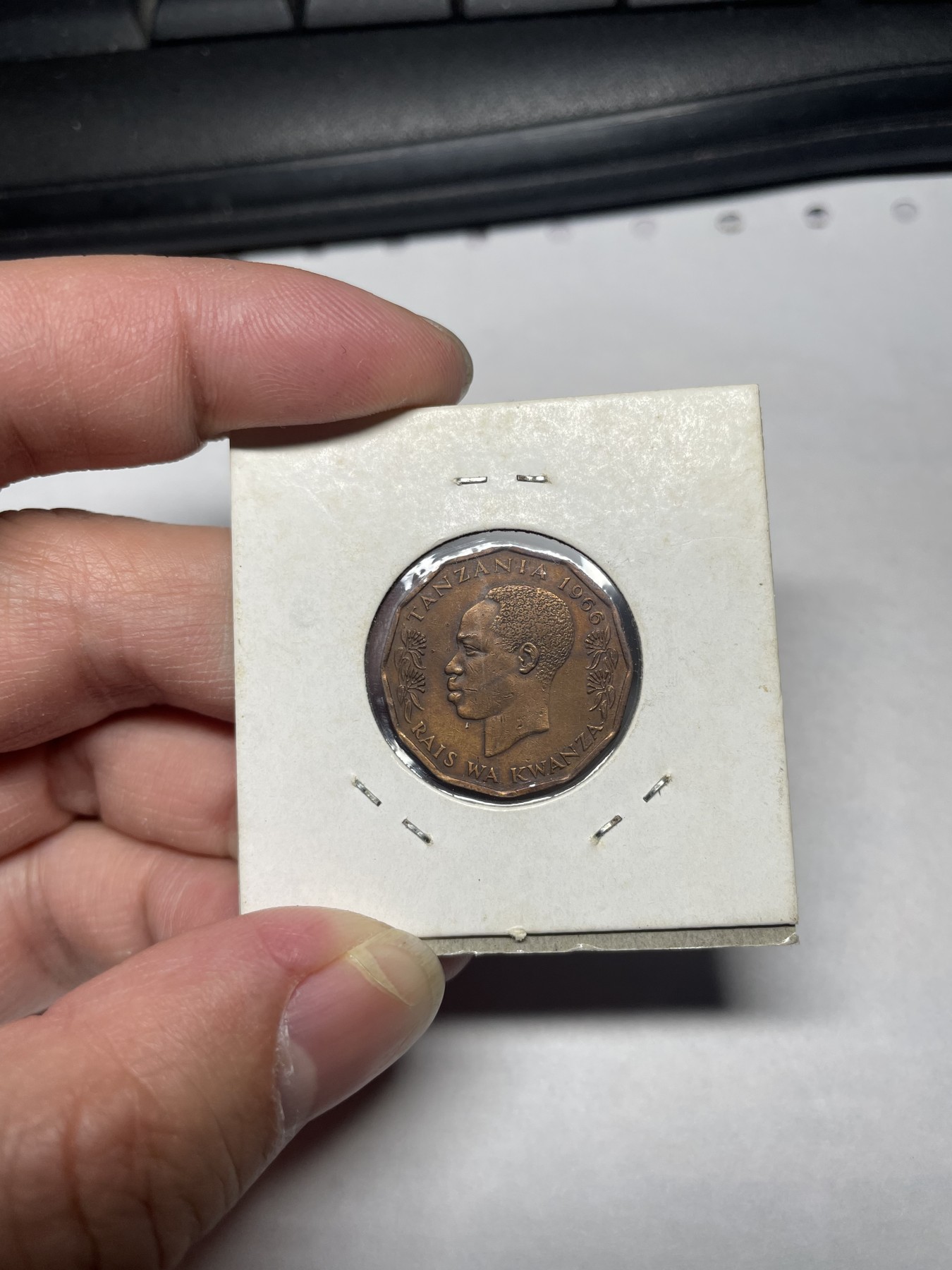 2024年集古藏今外币拍卖第一期-第10场非洲专场（总第10拍） 1966年坦桑尼亚5分旗鱼