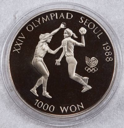S&S Numismatic世界钱币-拍卖 第117期  - 韩国1987年 汉城奥运会-手球 1000韩元精制纪念币