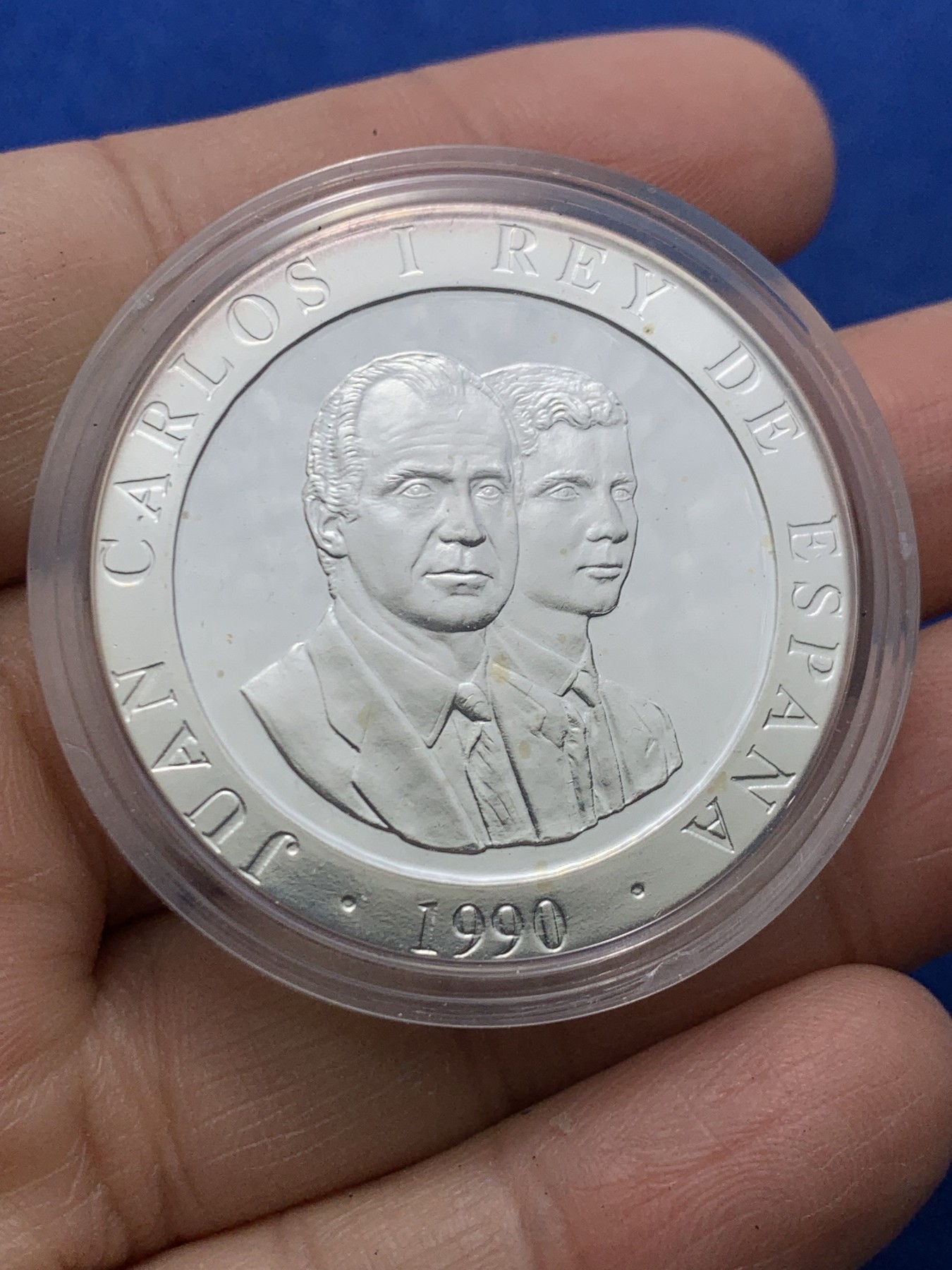 《竞宝斋》第247场-周日，周一 ，周二3场连拍 (全场包邮) 西班牙1990年发行1992年奥运会划船27克纪念银币 925银