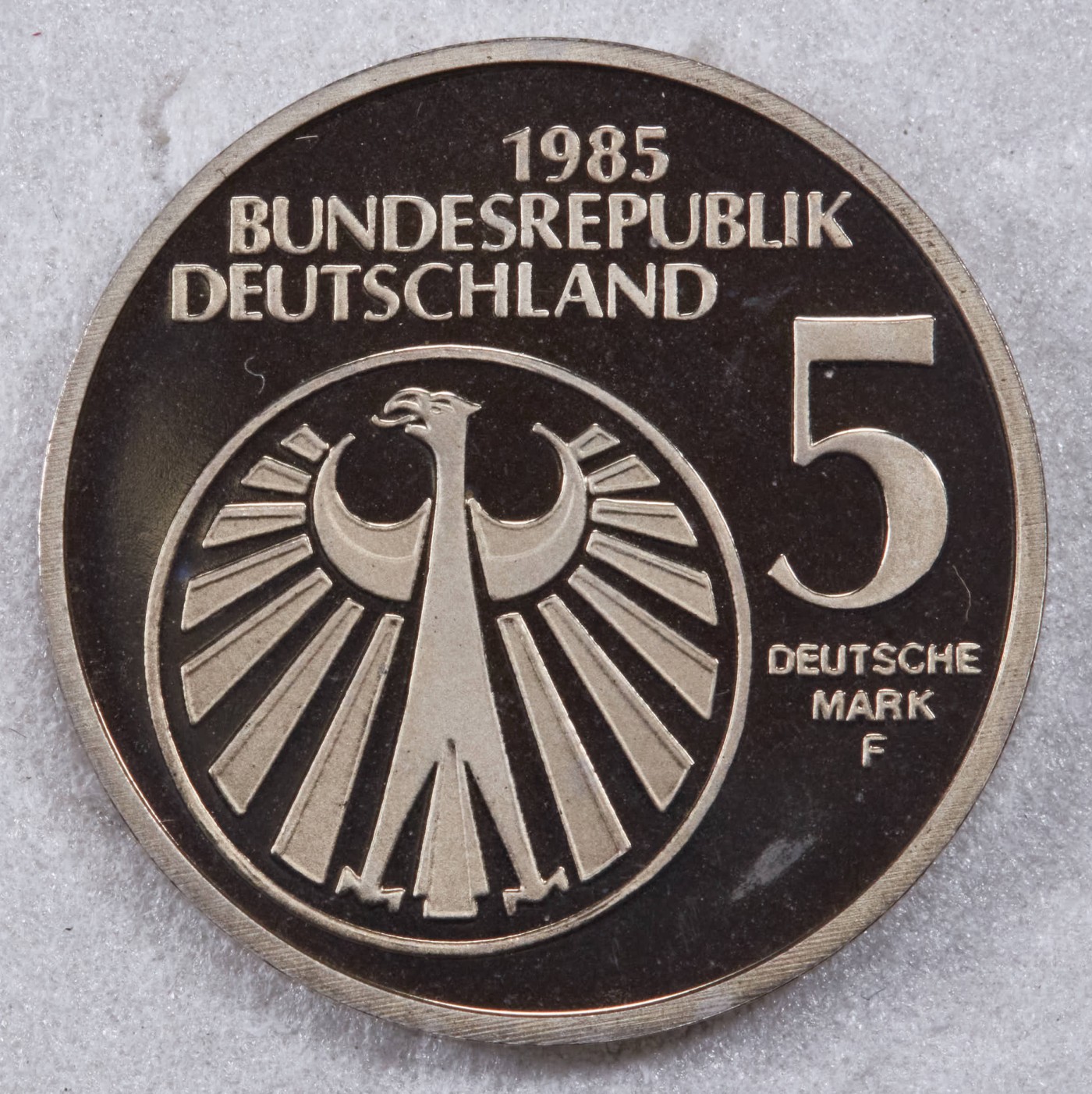 S&S Numismatic世界钱币-拍卖 第124期  德国1985年 欧洲音乐节 5马克精制纪念币