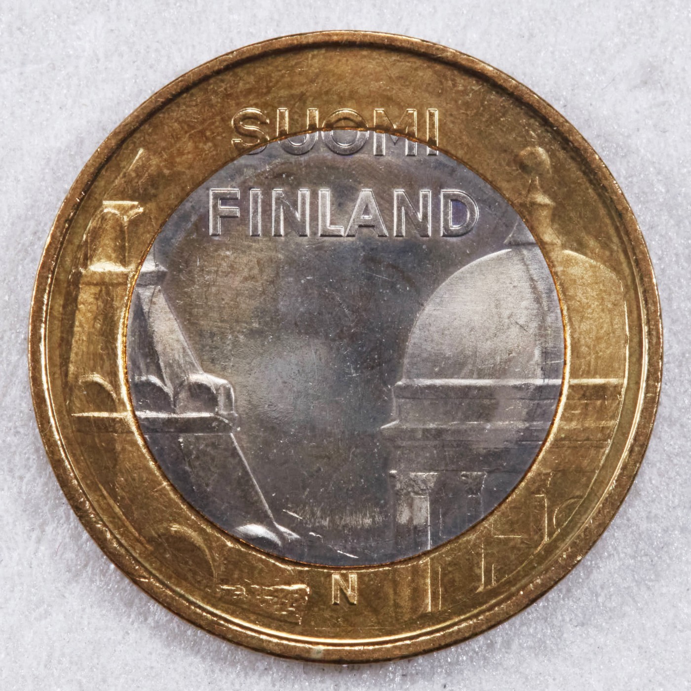 S&S Numismatic世界钱币-拍卖 第124期  芬兰2012年 乌西玛、赫尔辛基和乌斯彭斯基大教堂 5欧元双色纪念币