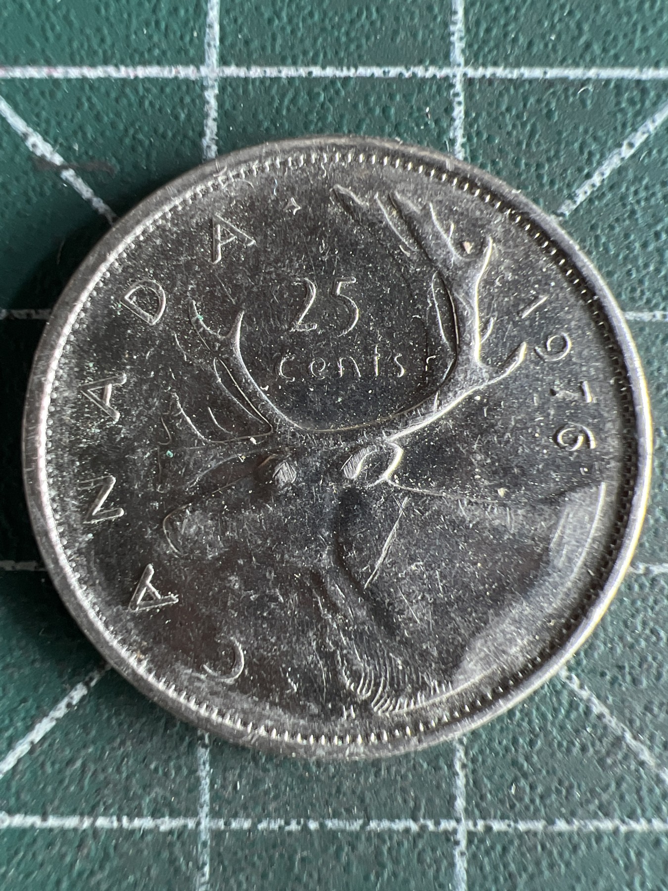 第549期 硬币专场 （无押金，捡漏，全场50包邮，偏远地区除外，接收代拍业务） 加拿大25分 青年 1976年