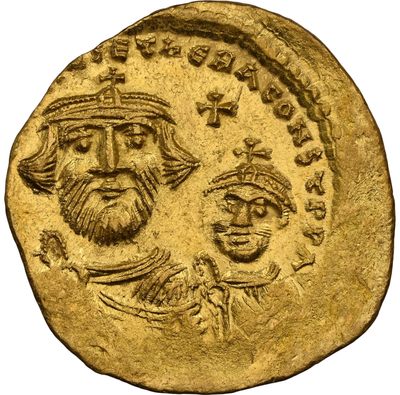梧彩钱庄捡漏拍2024年第6期  - 拜占庭希拉克略皇帝金币Heraclius+Her.Constantine 