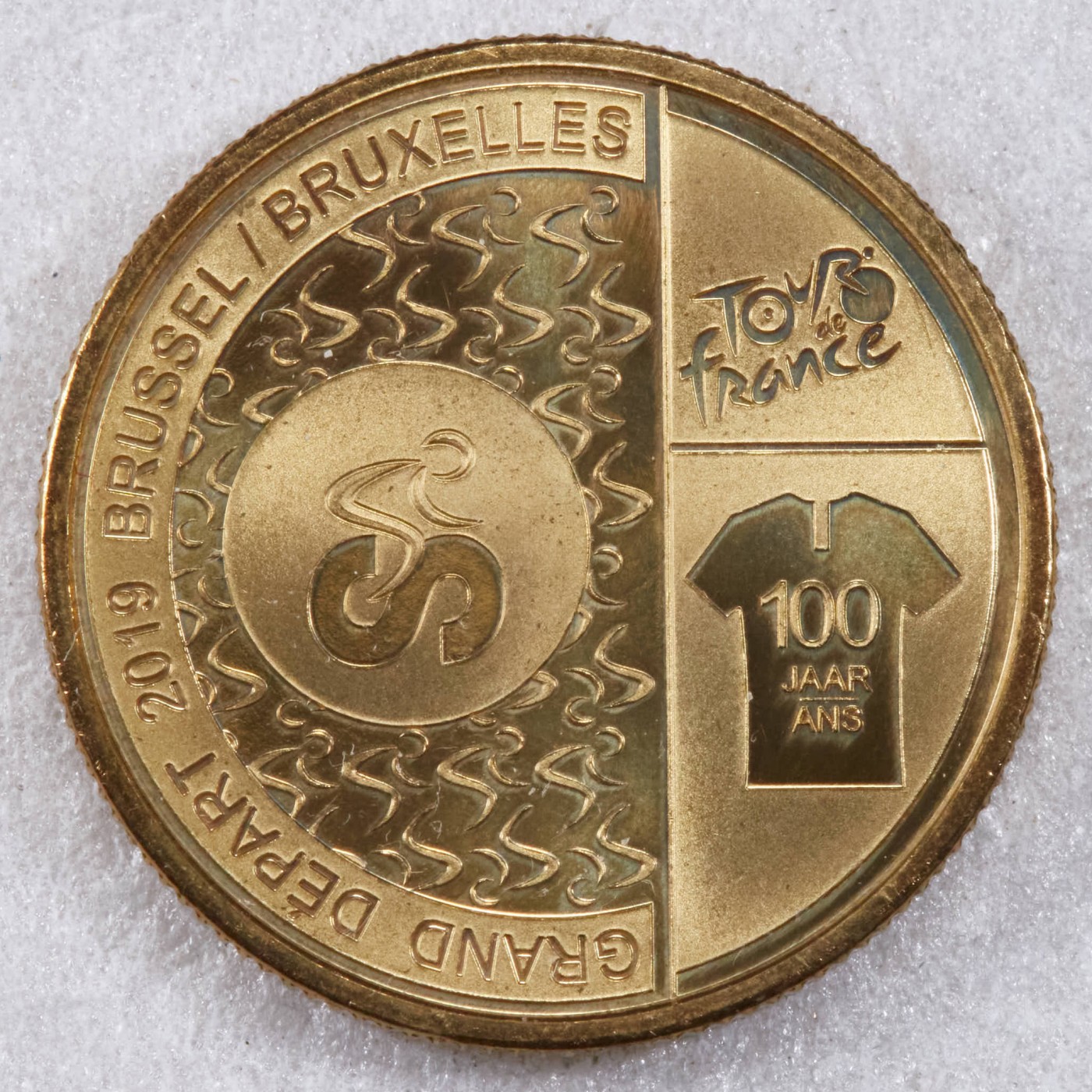 S&S Numismatic世界钱币-拍卖 第124期  比利时2019年 环法自行车赛百年 2.5欧元纪念铜币