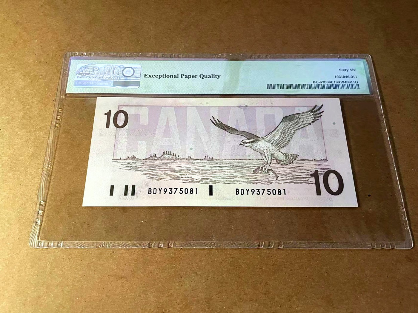 【Blue Auction】✨世界纸币精拍第445期【精】 加拿大 1989年10元 PMG66EPQ 