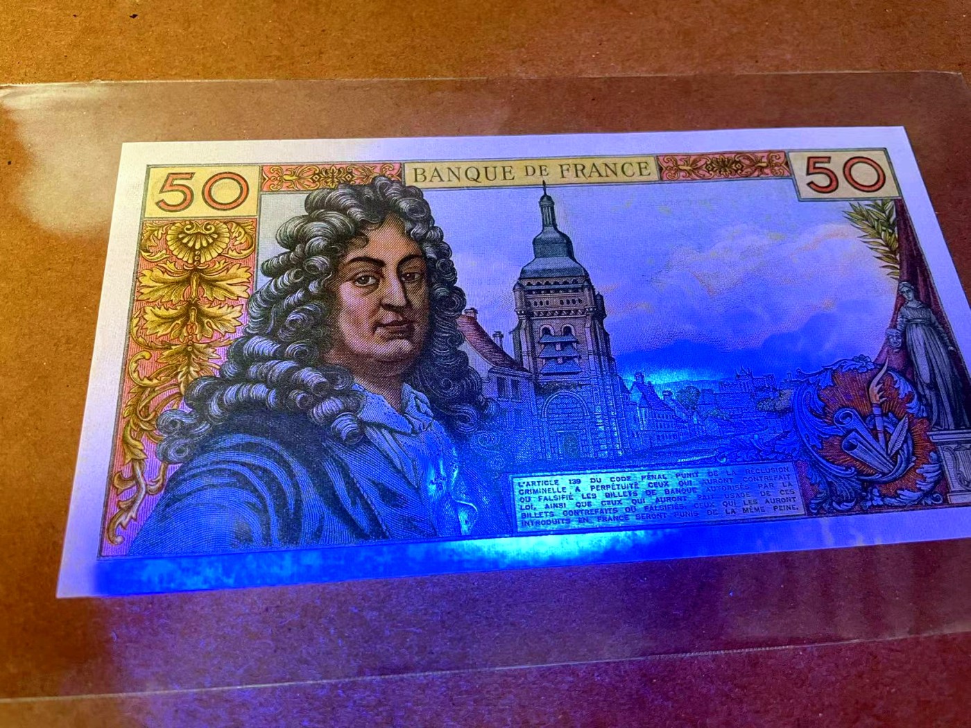 【Blue Auction】✨世界纸币精拍第445期【精】 法国 1975年50法郎 拉辛 UNC-