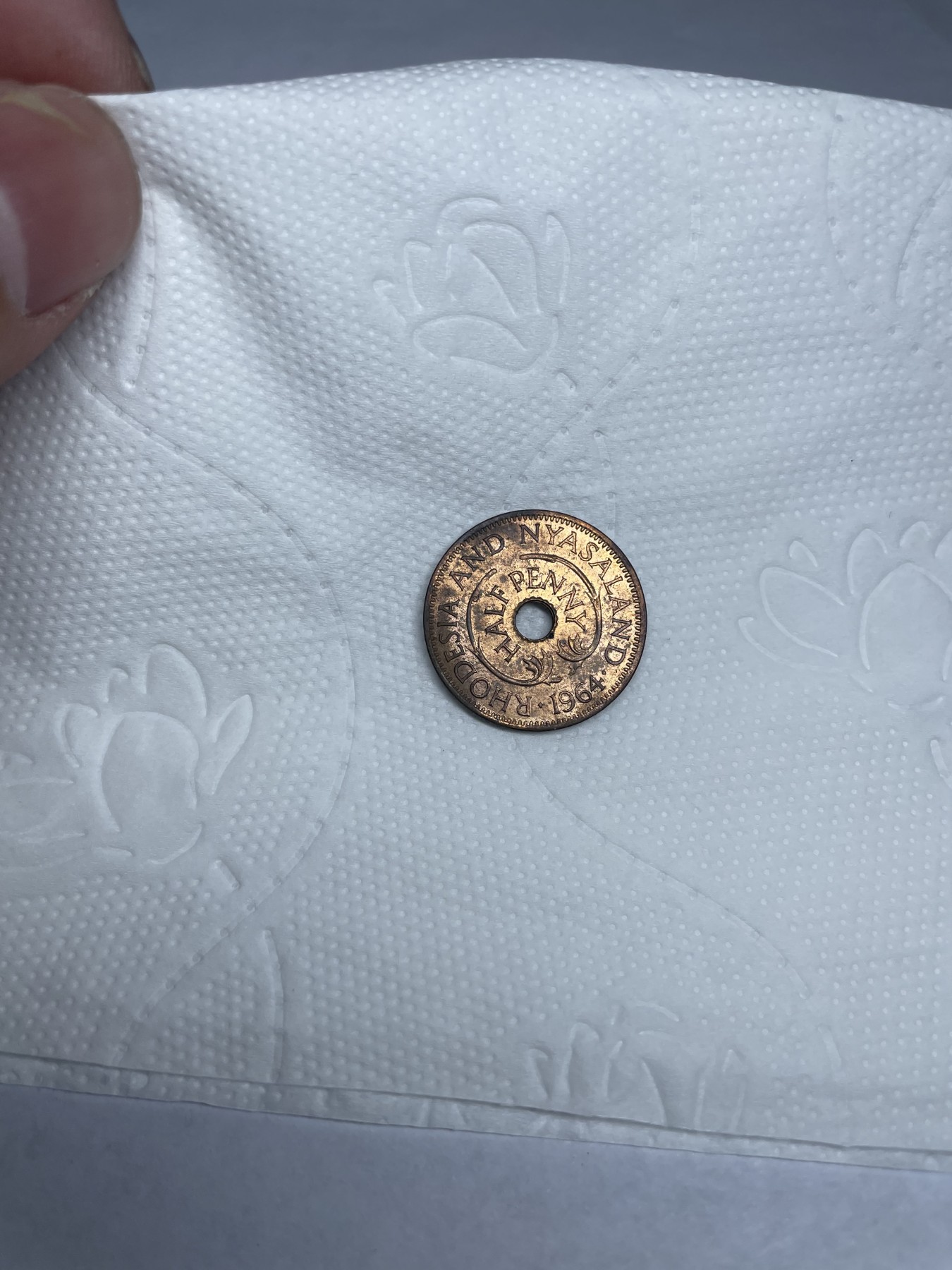 2024年集古藏今外币拍卖第二期-第1场（总第11拍） 带光1964年英属罗得西亚半便士