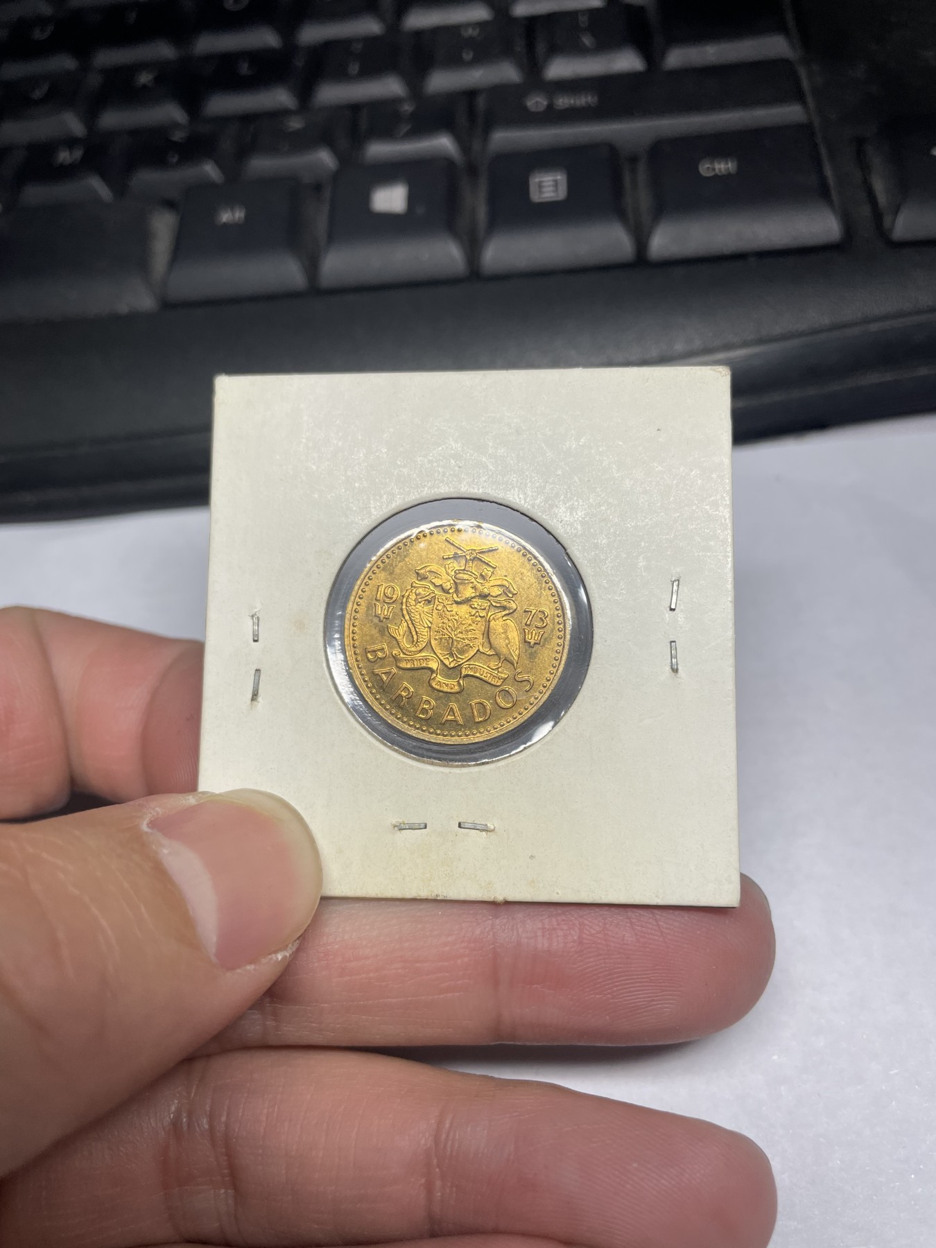 2024年集古藏今外币拍卖第二期-第1场（总第11拍） 带光品相1973年巴巴多斯5分