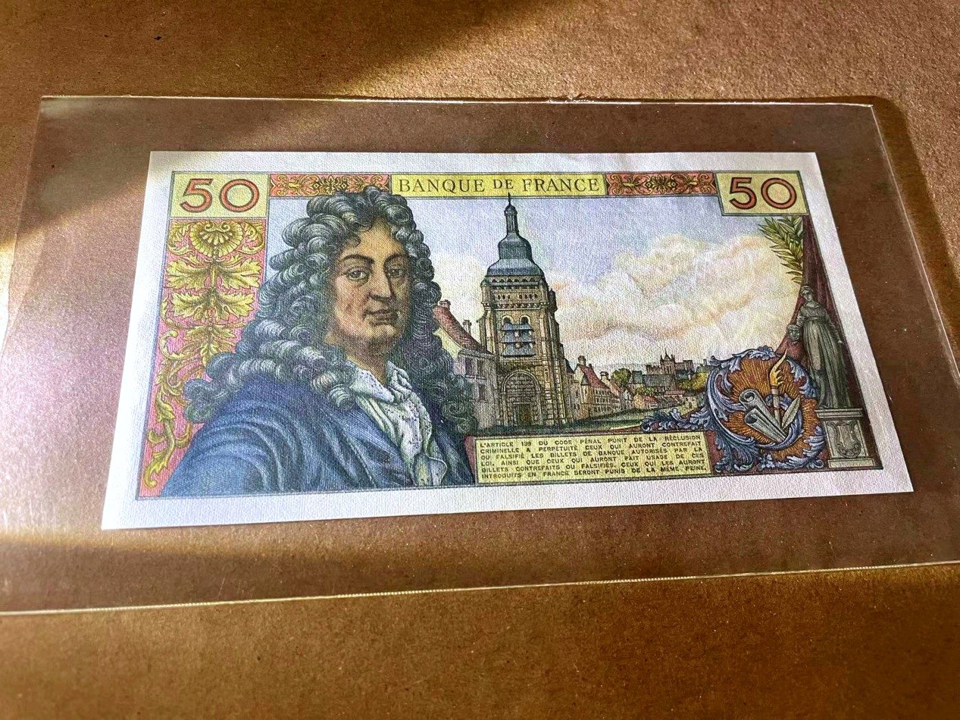 【Blue Auction】✨世界纸币精拍第445期【精】 法国 1975年50法郎 拉辛 UNC-