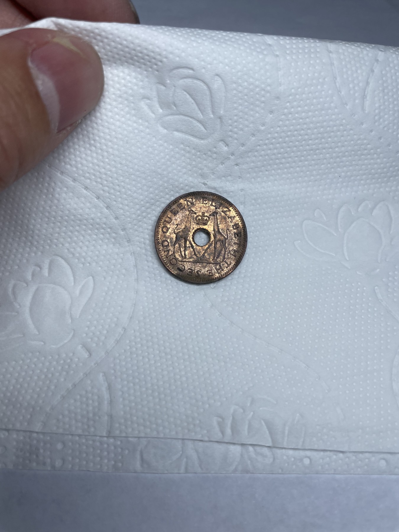 2024年集古藏今外币拍卖第二期-第1场（总第11拍） 带光1964年英属罗得西亚半便士