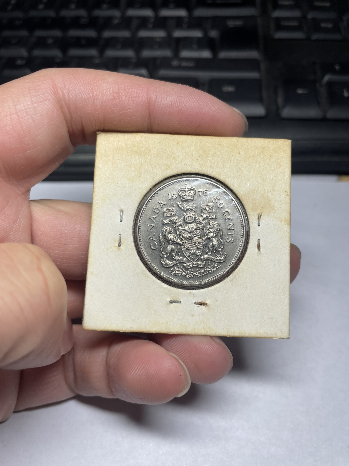 2024年集古藏今外币拍卖第二期-第1场（总第11拍） 带光1976年加拿大50分