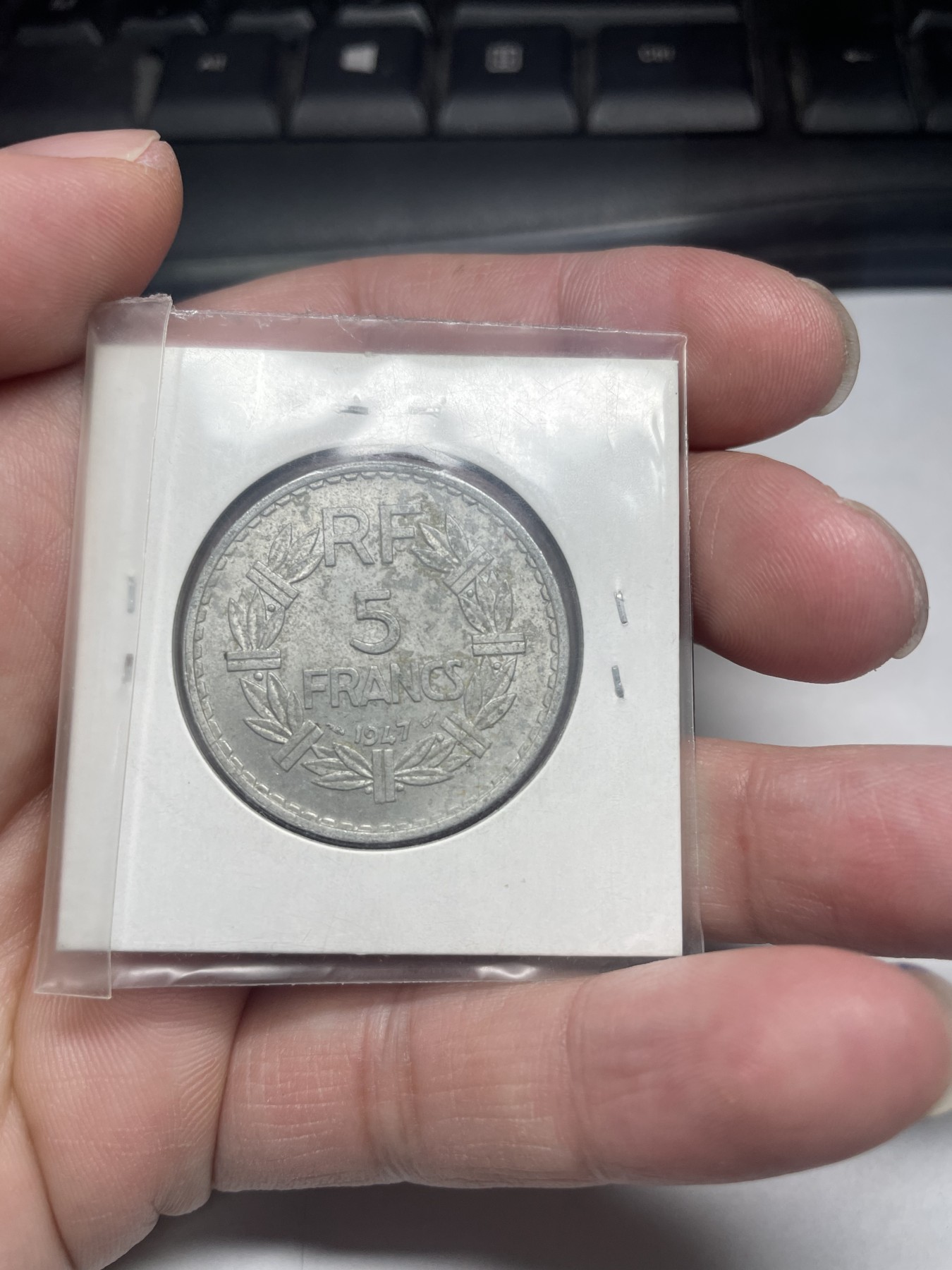 2024年集古藏今外币拍卖第二期-第2场（总第12拍） 1947年法国5法郎