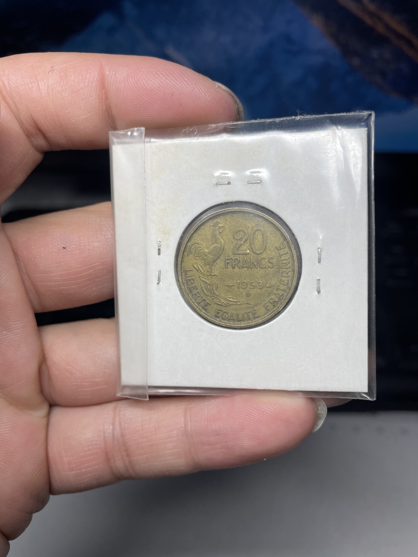 2024年集古藏今外币拍卖第二期-第3场（总第13拍） 1953年法国20分铜币