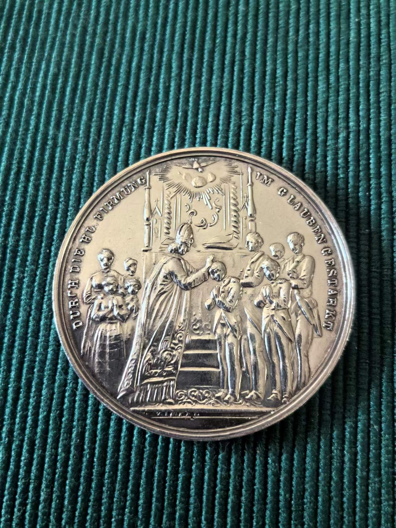外国币章第二十二期（一分钟快速结束） 奥地利银章，洗礼，4cm24g