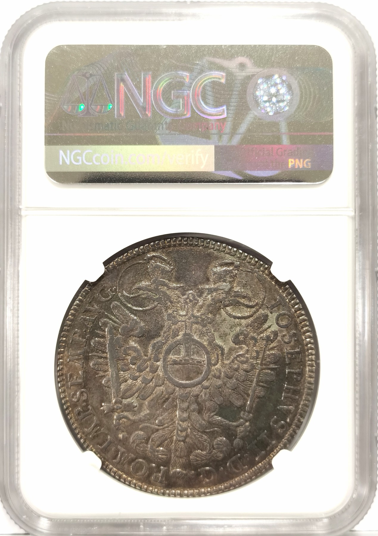 博洋堂世界钱币拍卖第068期（全场包邮） NGC AU53 德国纽伦堡1765年城市景观大泰勒银币，好味道低评