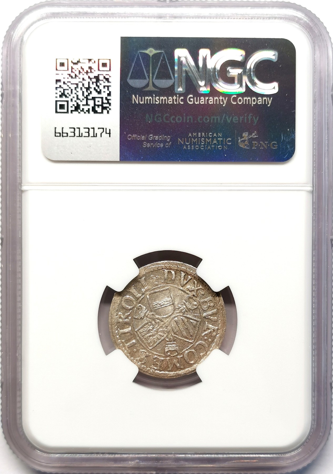 凡希社世界钱币微拍第二百六十三期 1577-95神罗蒂罗尔斐迪南二世3K银辅币NGC-MS63