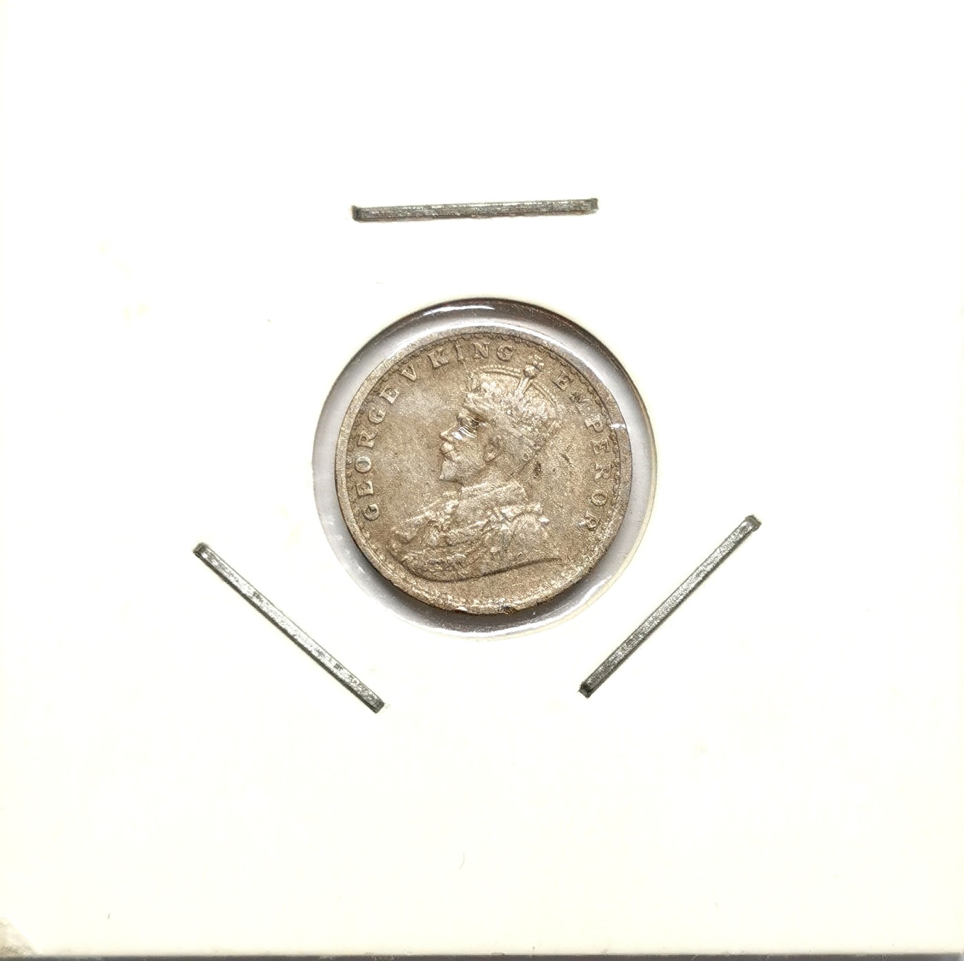 凡希社世界钱币微拍第二百六十三期 1911英属印度乔五猪2安那银币XF/AU极美品