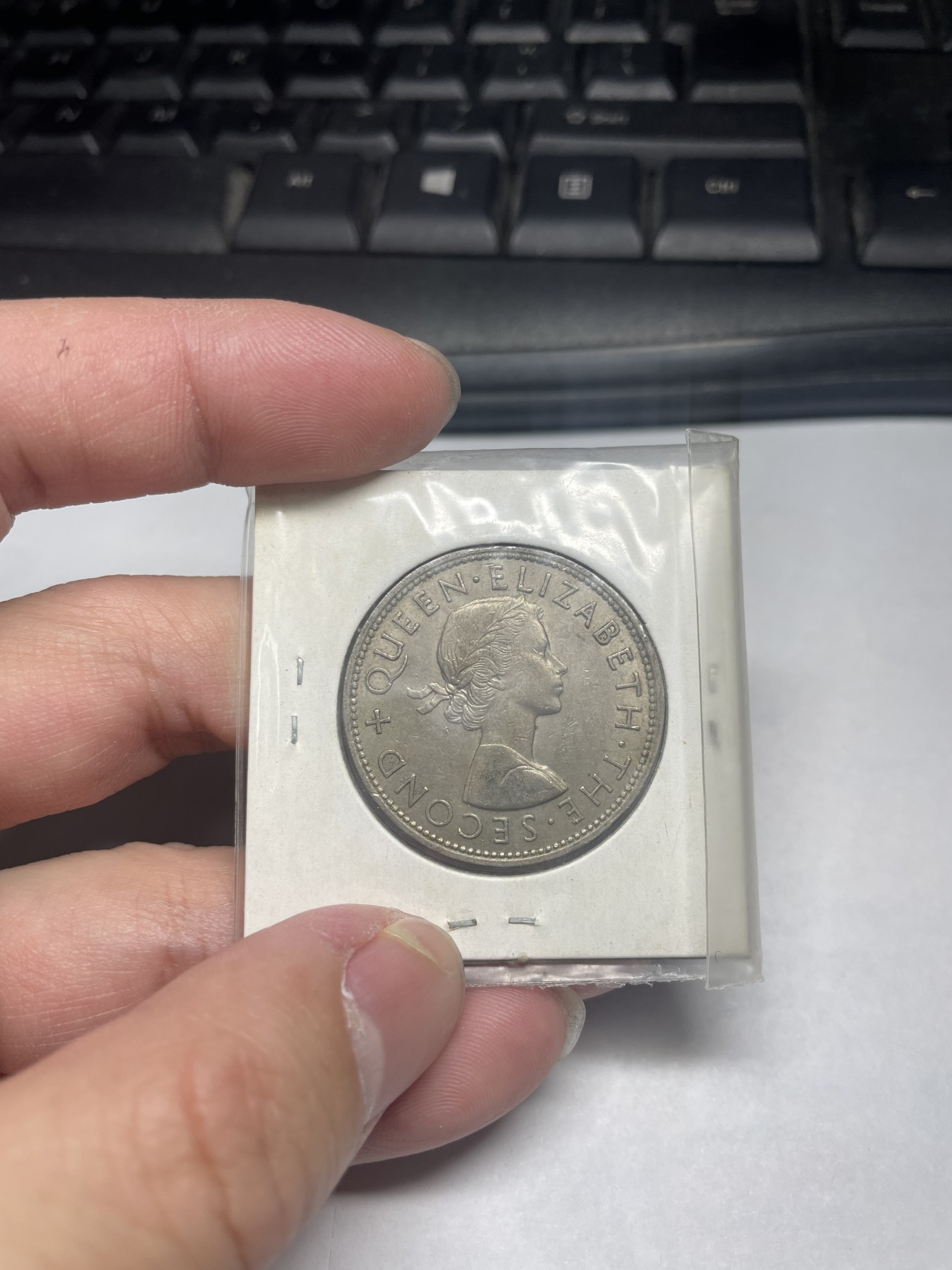 2024年集古藏今外币拍卖第二期-第2场（总第12拍） 1963年新西兰半克朗