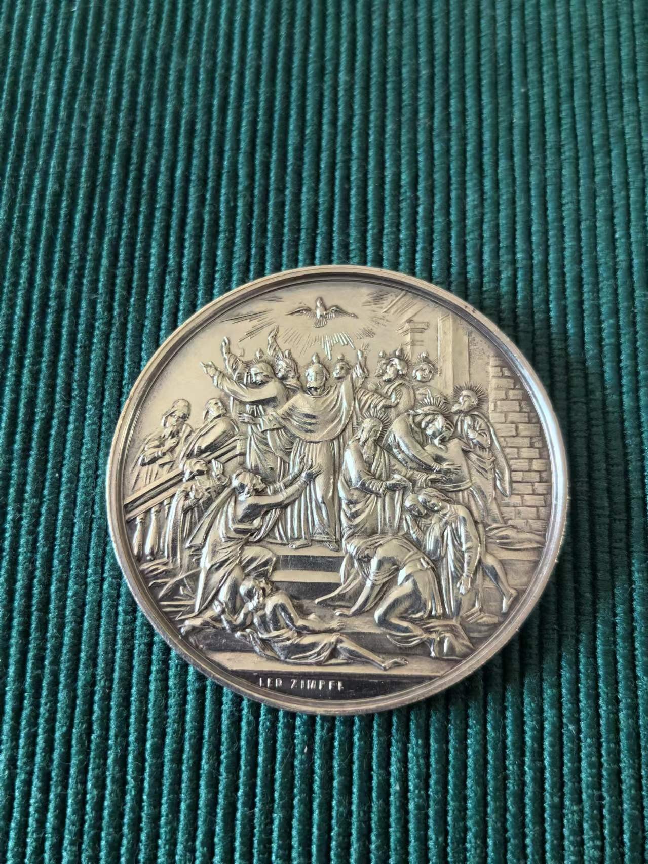 外国币章第二十二期（一分钟快速结束） 奥地利银章，洗礼，4cm24g