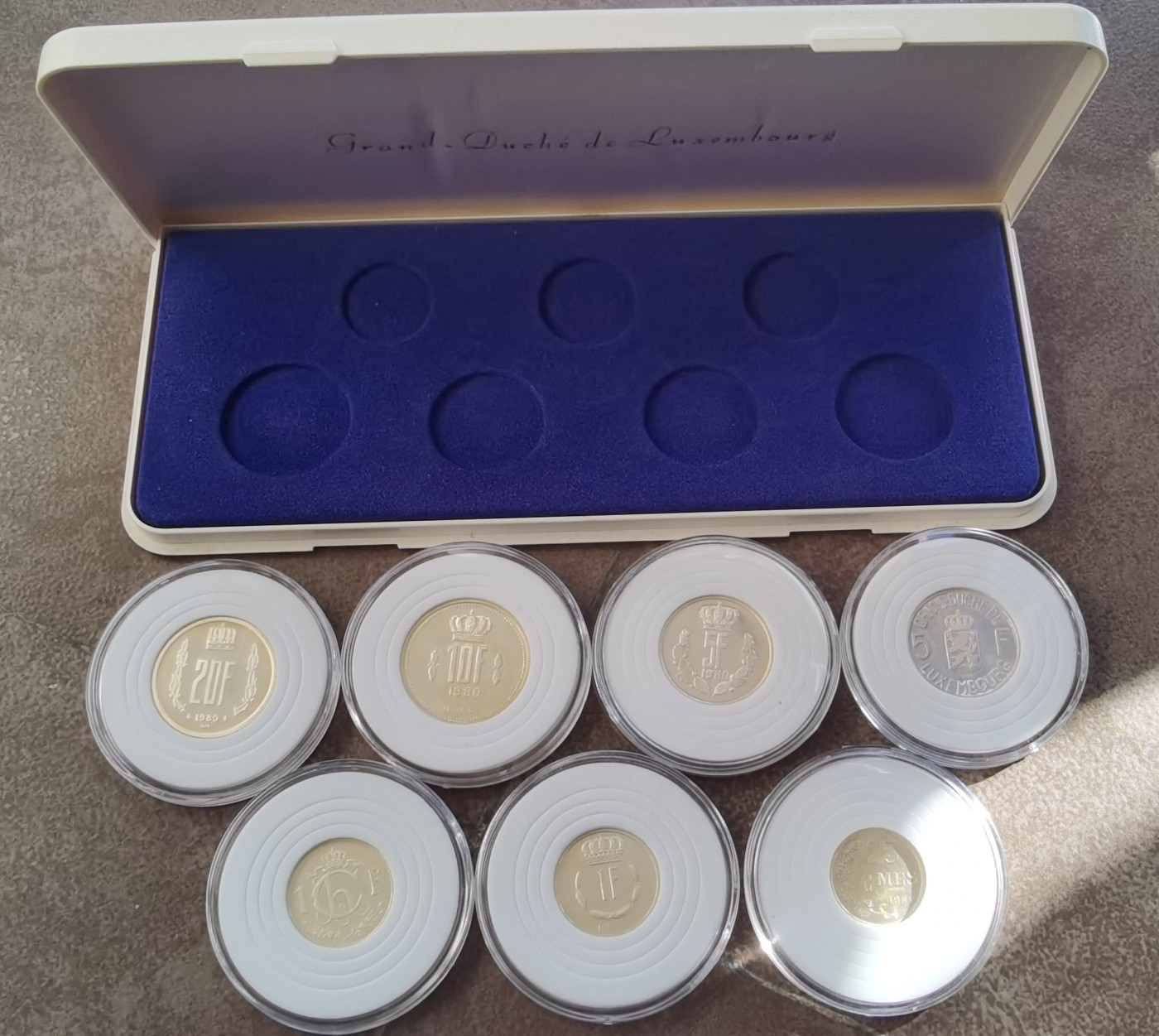 卢森堡1980年全银精制套币 Proof set