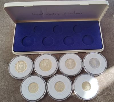 卢森堡1980年全银精制套币 Proof set - 卢森堡1980年全银精制套币 Proof set