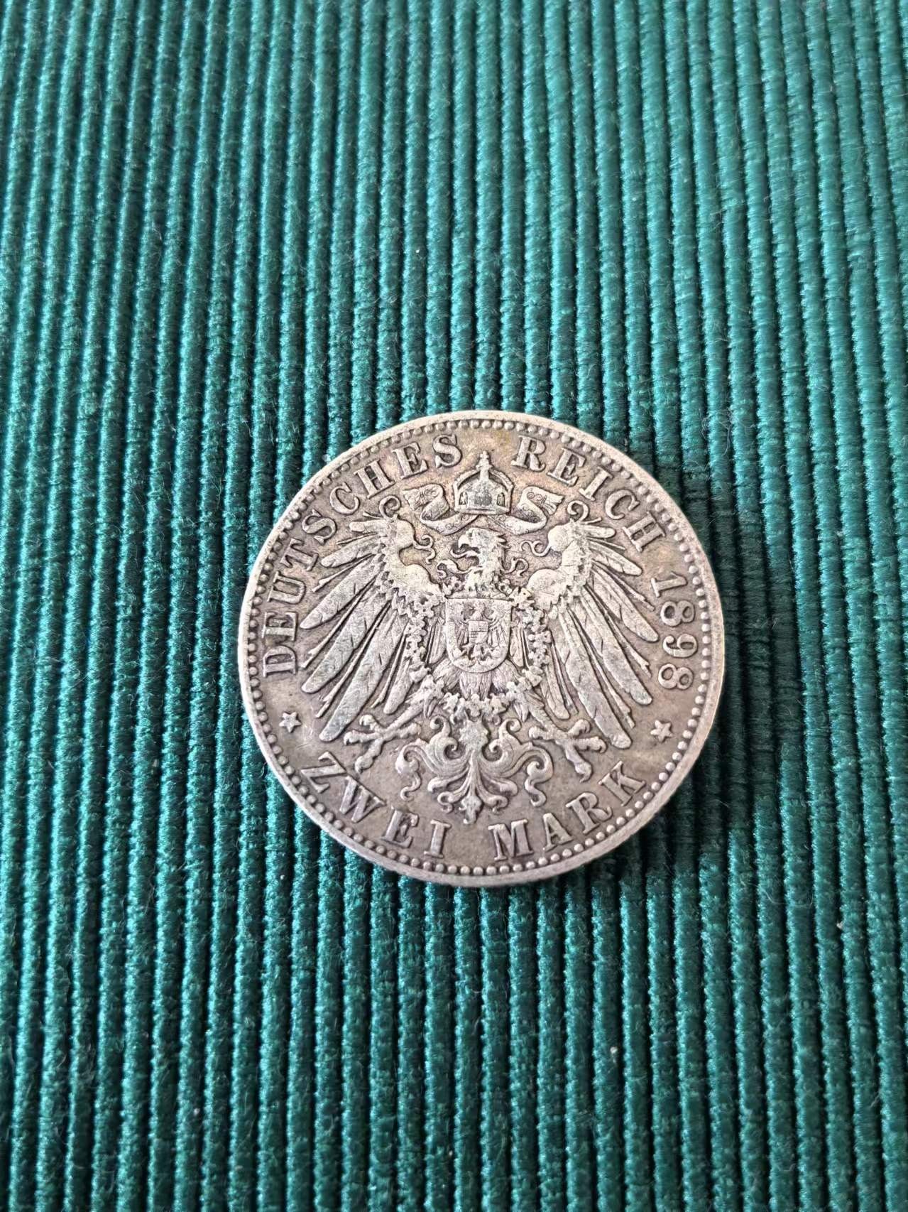 外国币章第二十二期（一分钟快速结束） 1898年德国2马克