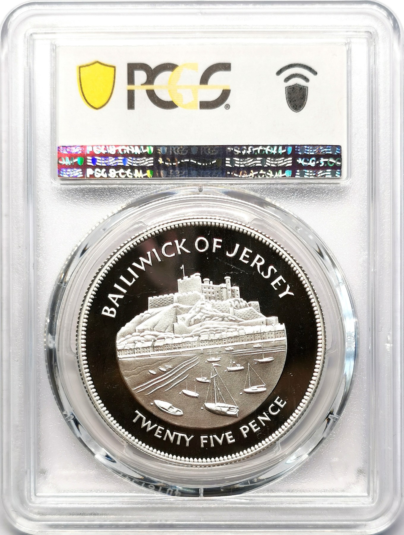 凡希社世界钱币微拍第二百六十三期 1977泽西岛女王加冕25周年纪念大银精铸PCGS-PR69DCAM顶级品相！