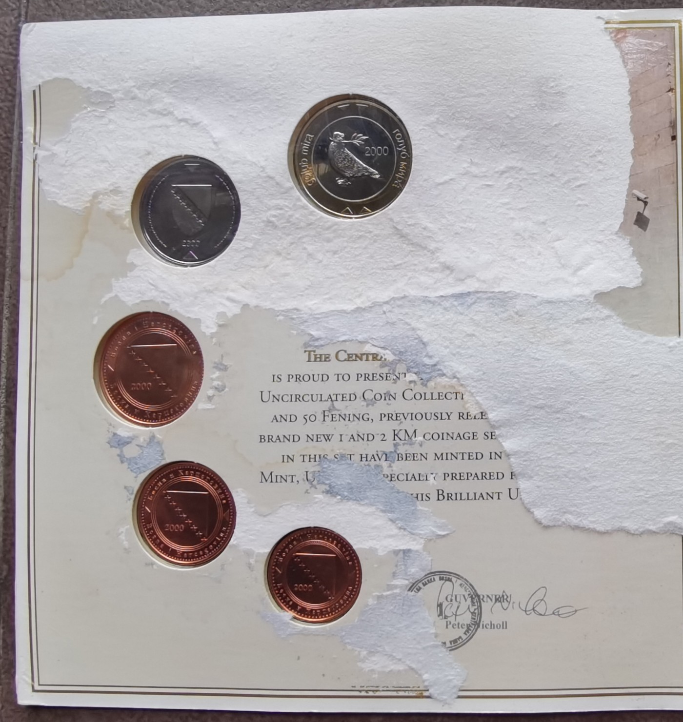 波黑2000年精装套币 mint set